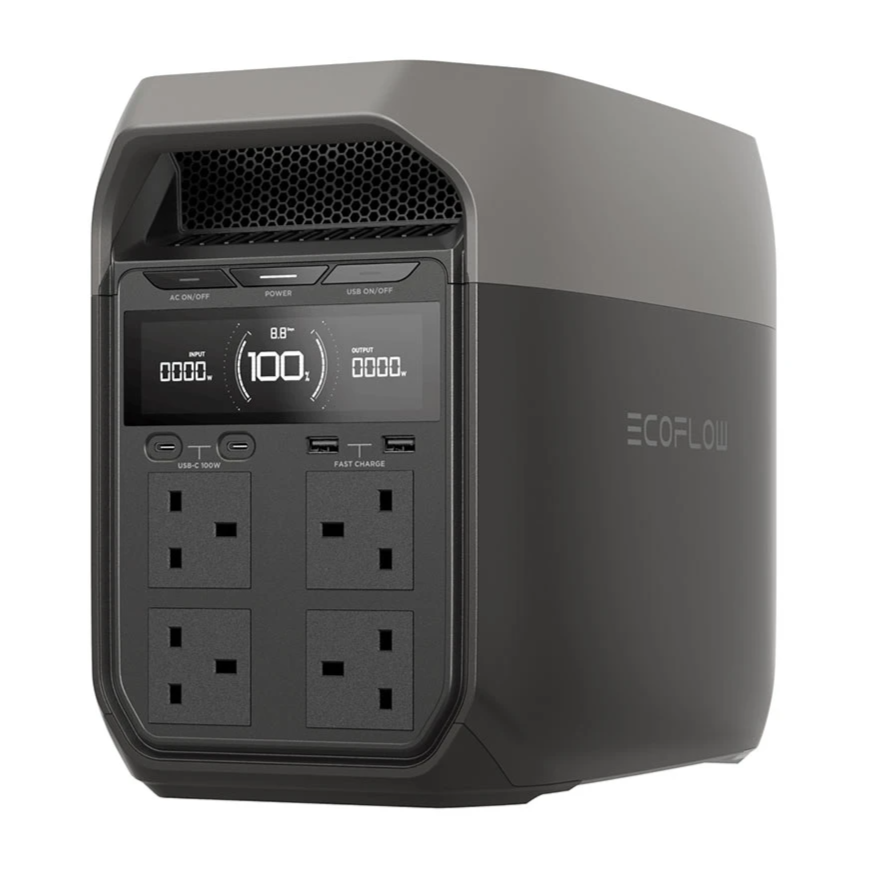 Ecoflow Delta 3 1024Wh 1800W Output Black & Gray Portable Power Station & UPS
