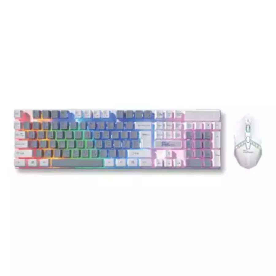 PC POWER KM02G GAMING (2 IN 1 COMBO) WIRED KEYBOARD & MOUSE RAINBOW LINGHTING